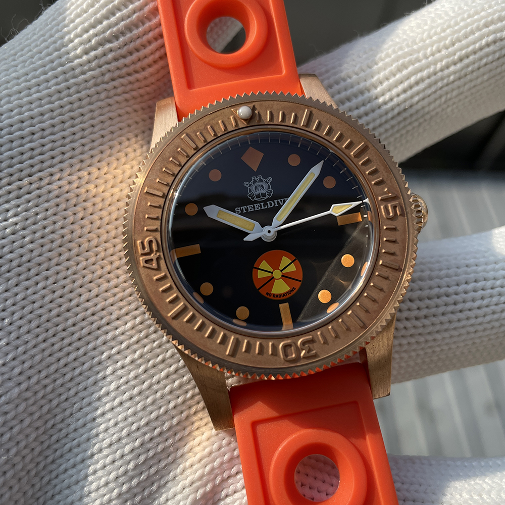STEELDIVE Official SD1952VS New Arrival 300M Waterproof Solid Bronze NH35 Automatic Mens Dive Watch