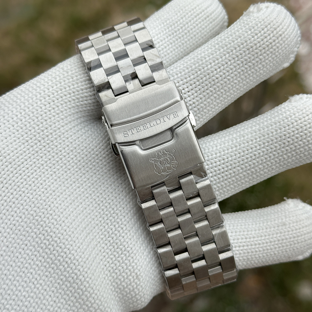 STEELDIVE Official SD1982H Date Function Big Size NH35 Automatic Dive Watch