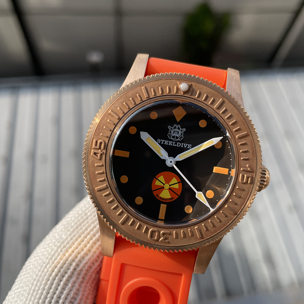 STEELDIVE Official SD1952VS New Arrival 300M Waterproof Solid Bronze NH35 Automatic Mens Dive Watch 