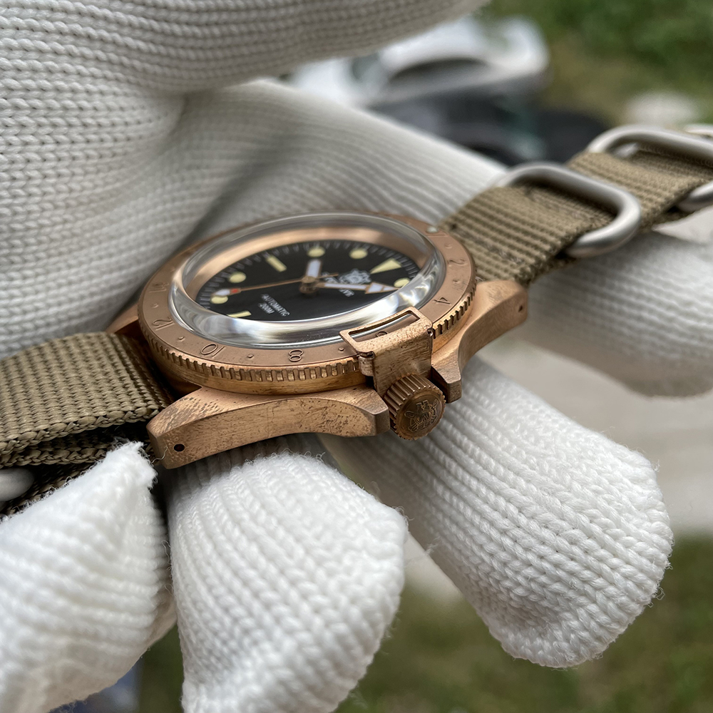 STEELDIVE Official SD1966S 41.5MM Bronze Bezel Super Luminous 200M Waterproof NH35 Automatic Dive Watch Bronze