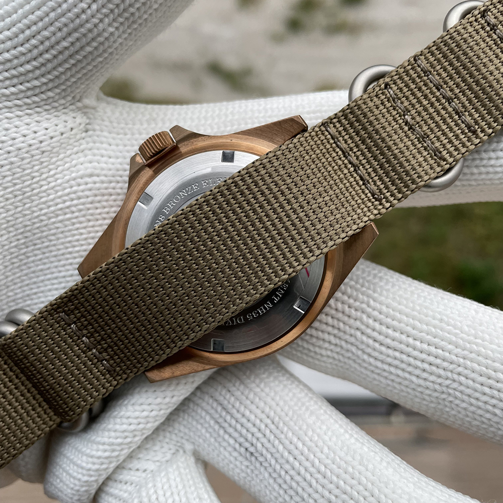 STEELDIVE Official SD1966S 41.5MM Bronze Bezel Super Luminous 200M Waterproof NH35 Automatic Dive Watch Bronze