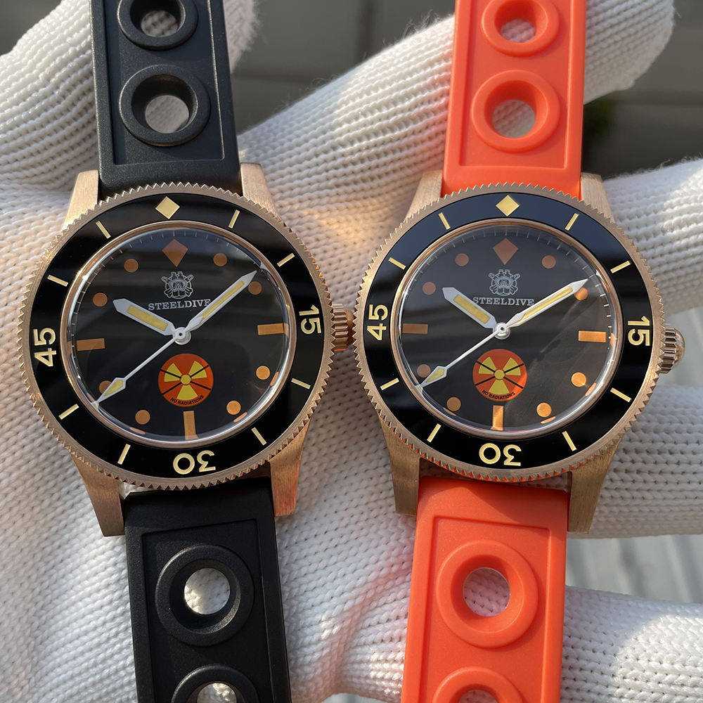 STEELDIVE Official SD1952VS New Arrival 300M Waterproof Solid Bronze NH35 Automatic Mens Dive Watch 