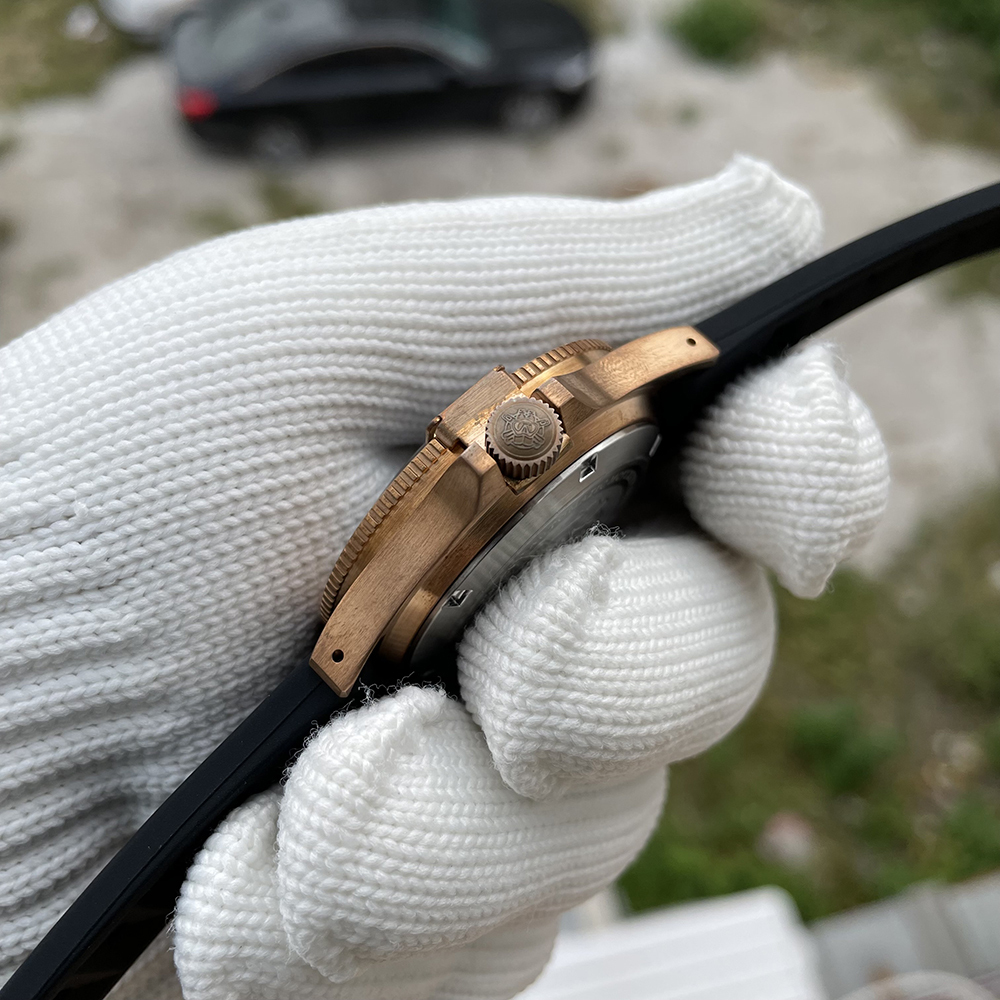 STEELDIVE Official SD1966S 41.5MM Bronze Bezel Super Luminous 200M Waterproof NH35 Automatic Dive Watch Bronze