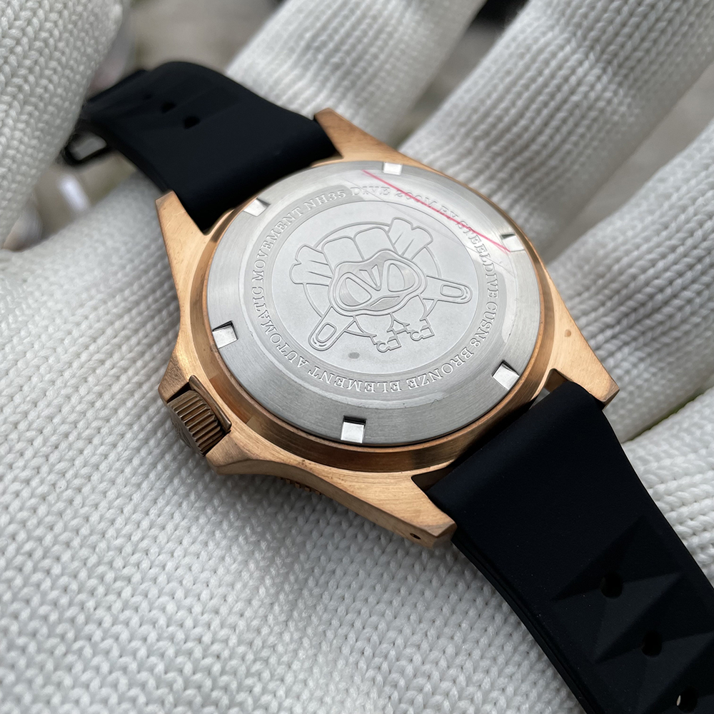 STEELDIVE Official SD1966S 41.5MM Bronze Bezel Super Luminous 200M Waterproof NH35 Automatic Dive Watch Bronze