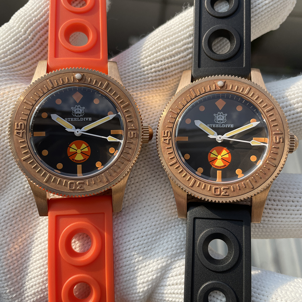 STEELDIVE Official SD1952VS New Arrival 300M Waterproof Solid Bronze NH35 Automatic Mens Dive Watch 