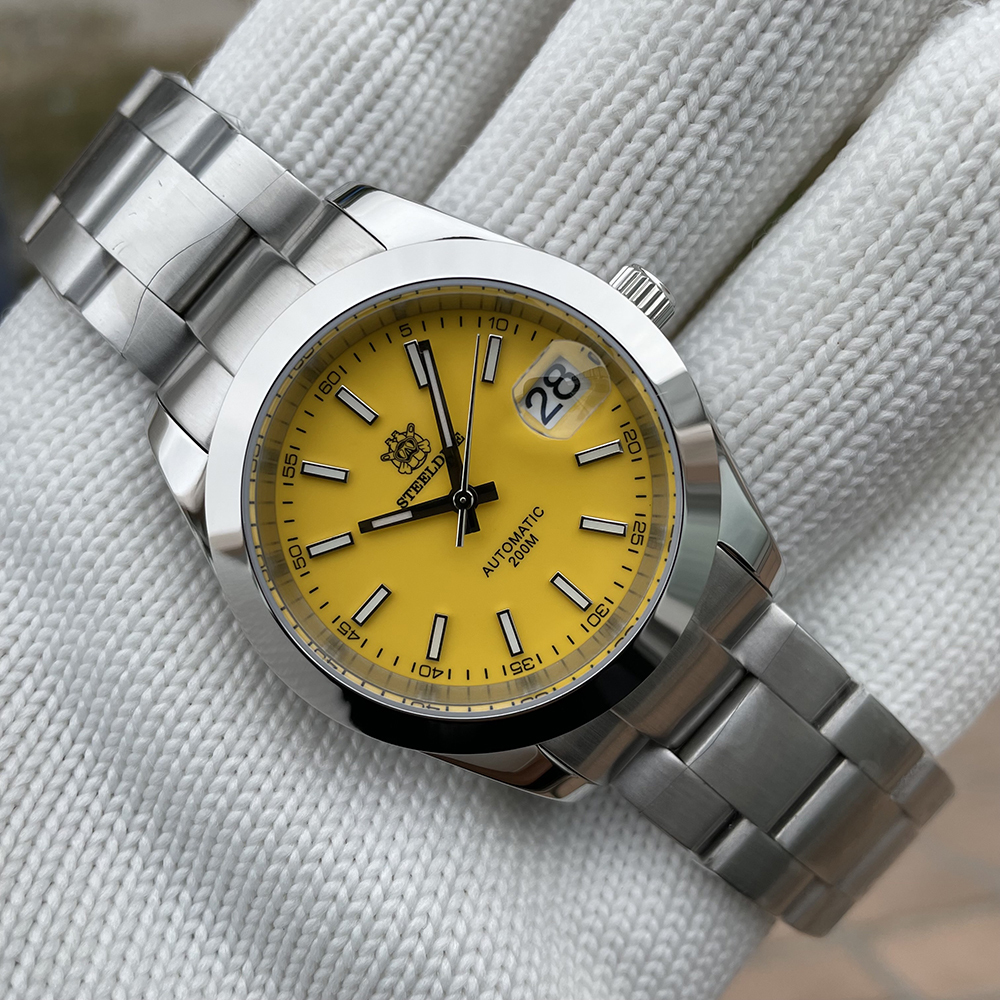 STEELDIVE Official SD1934 Luxurious Men's Automatic Watch NH35 200m Waterproof Analog Luminous Watches 
