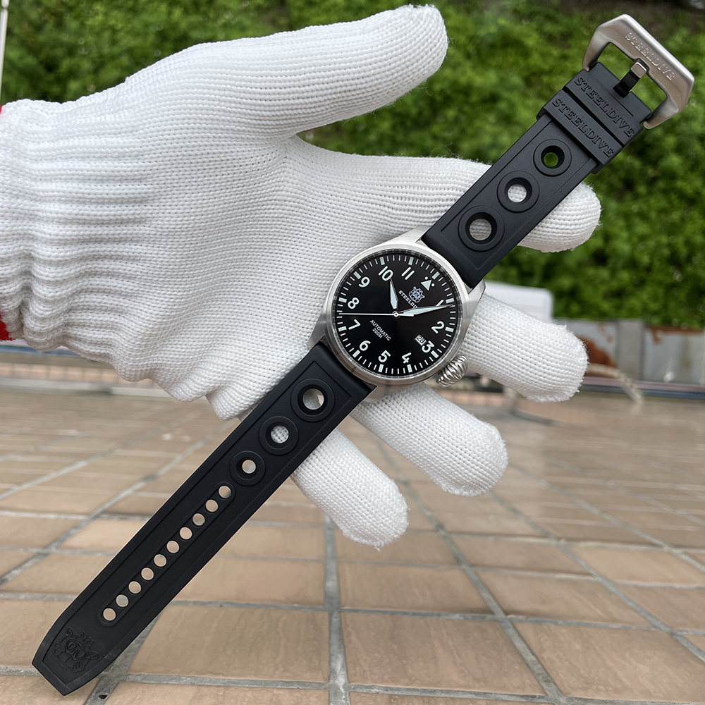 STEELDIVE Official SD1930 Date Function 43MM 200M Waterproof Sapphire Glass NH35 Automatic Movement Mens Dive Watch