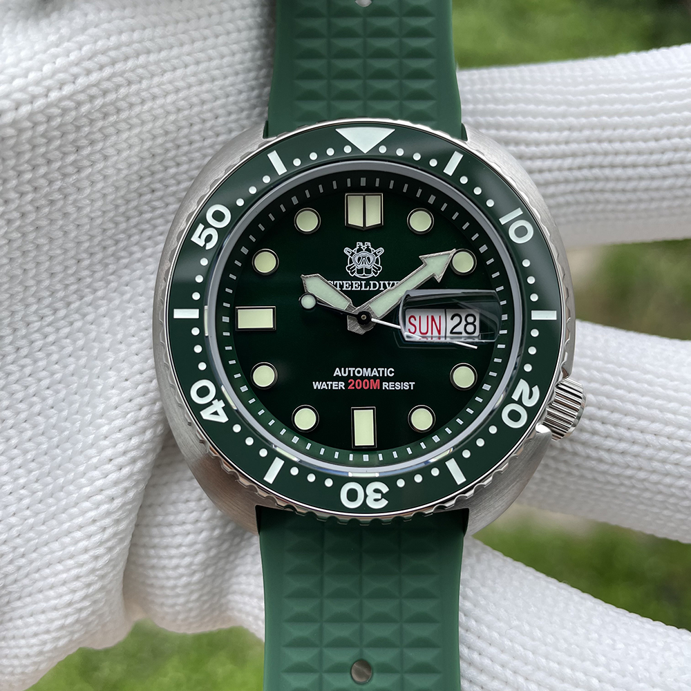 STEELDIVE Official SD1972 Swiss Luminous 200M Waterproof 45MM Sapphire Glass NH36 Automatic Dive Watch