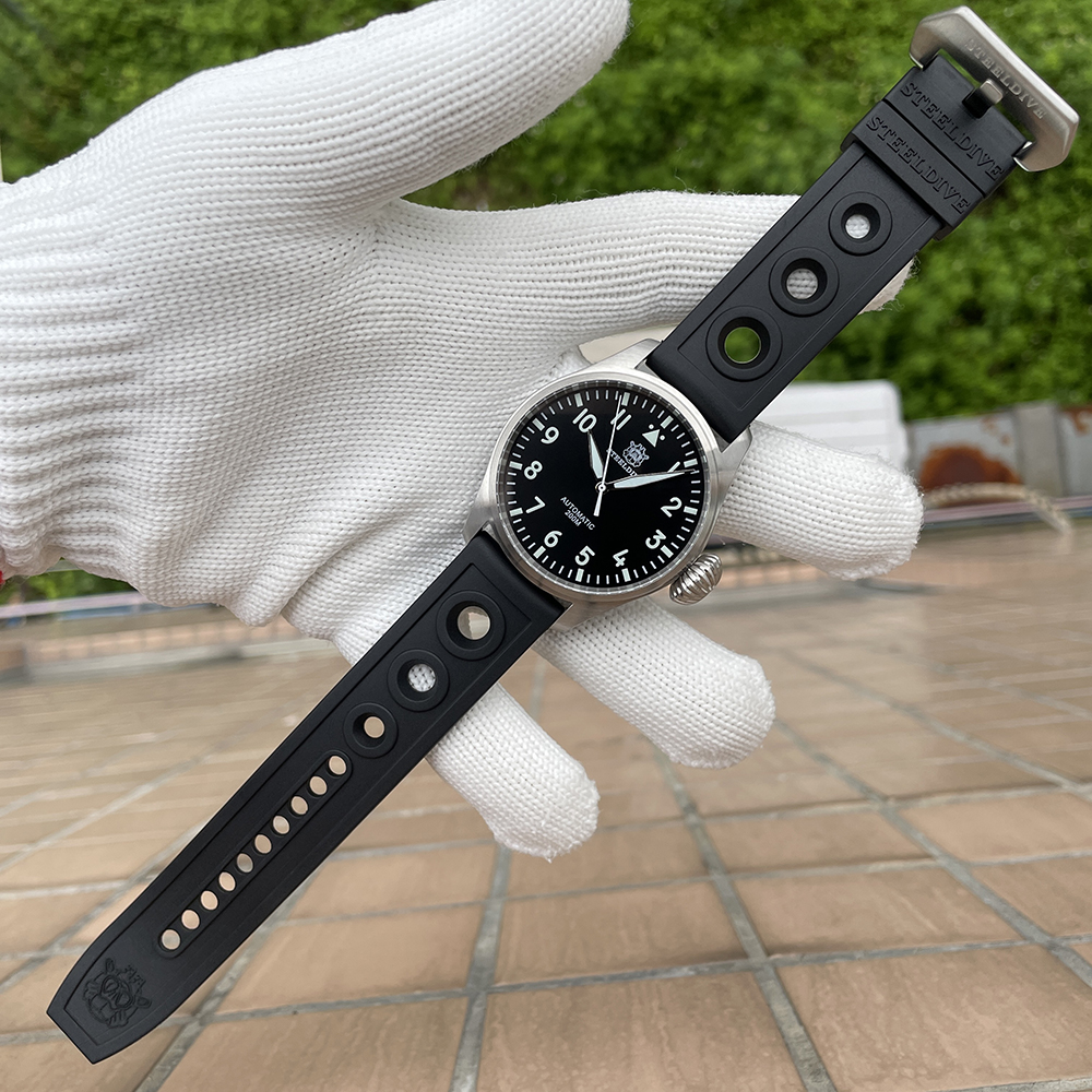 STEELDIVE Offiical SD1930 No Date 43MM Case Sapphire Glass Swiss Luminous Japan NH35 Automatic 200M Waterproof Dive Watch