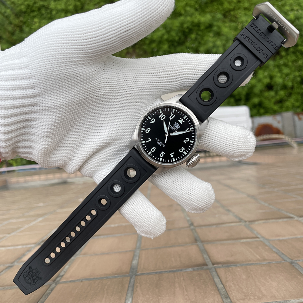 STEELDIVE Offiical SD1930 No Date 43MM Case Sapphire Glass Swiss Luminous Japan NH35 Automatic 200M Waterproof Dive Watch