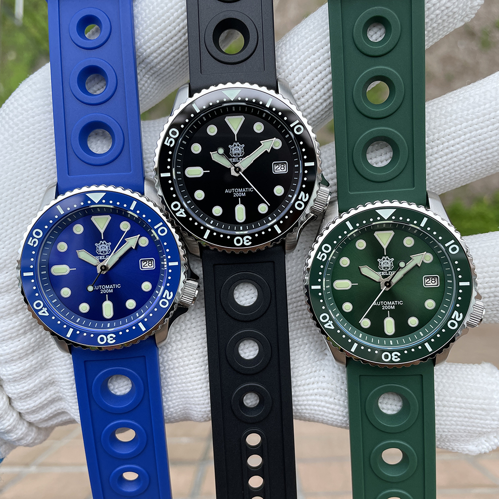 STEELDIVE Official SD1973 Swiss Luminous Ceramic Bezel Insert Sapphire Glass 200mm Waterproof 41.2mm NH35 Mens Dive Watch