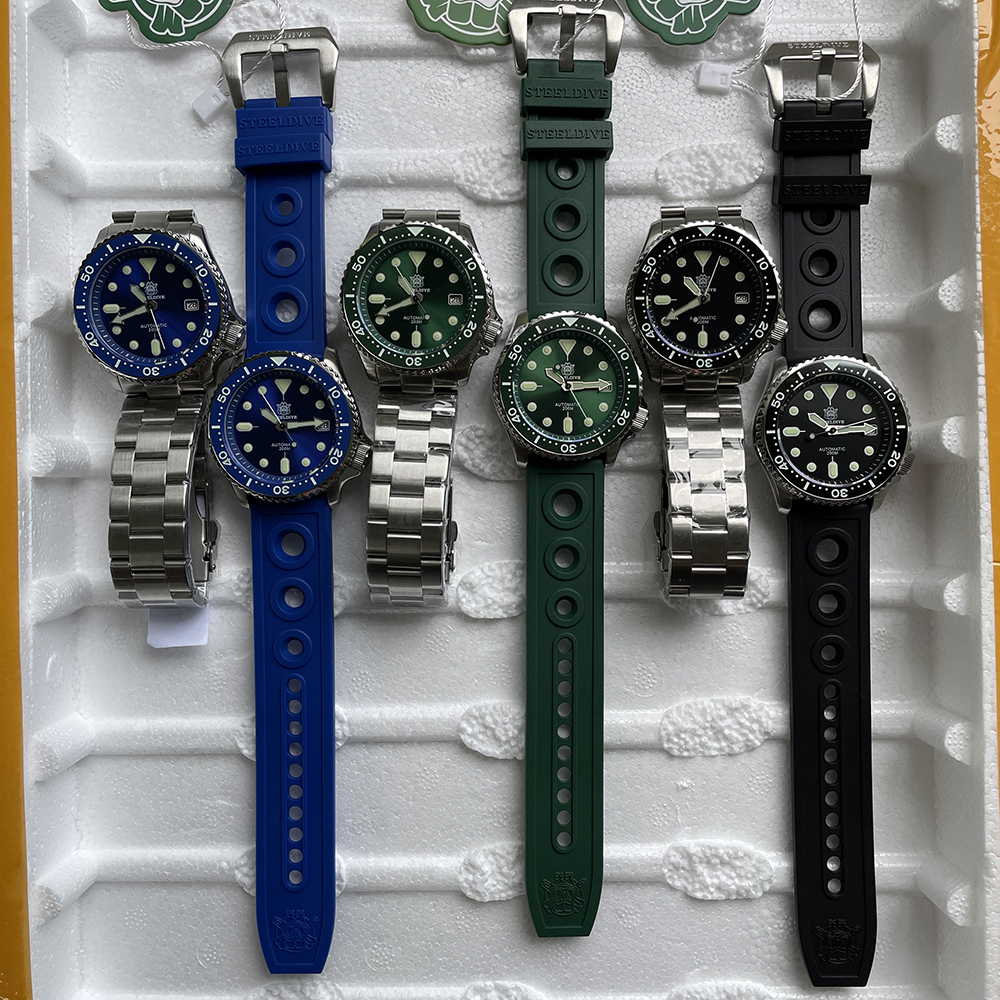 STEELDIVE Official SD1973 Swiss Luminous Ceramic Bezel Insert Sapphire Glass 200mm Waterproof 41.2mm NH35 Mens Dive Watch