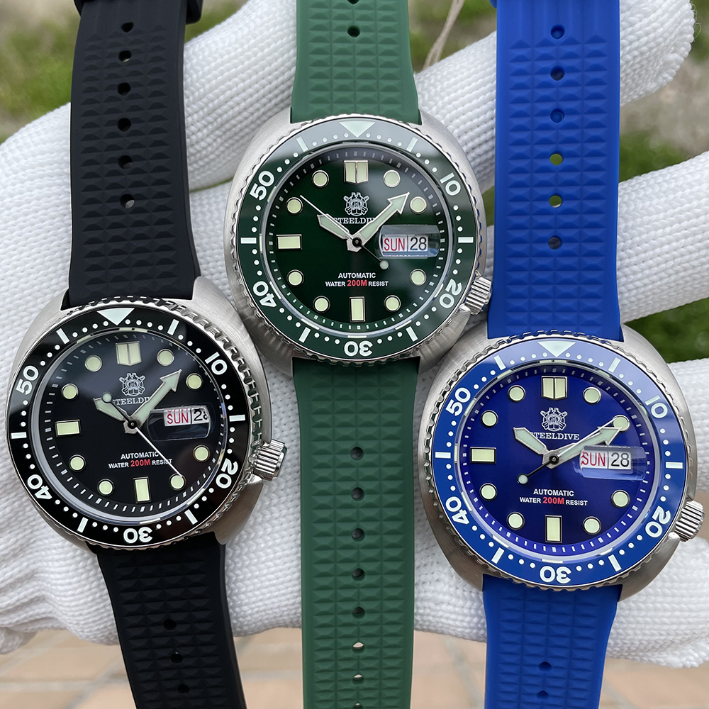 STEELDIVE Official SD1972 Swiss Luminous 200M Waterproof 45MM Sapphire Glass NH36 Automatic Dive Watch