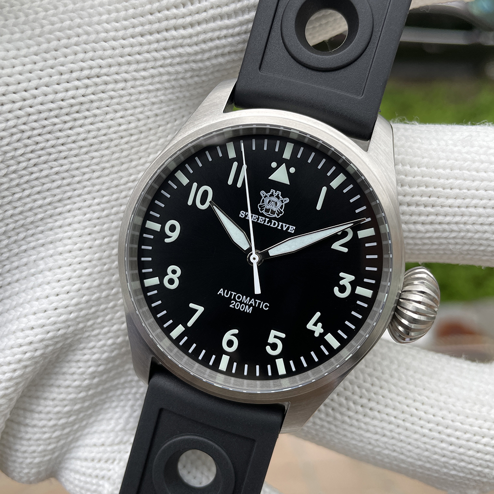 STEELDIVE Offiical SD1930 No Date 43MM Case Sapphire Glass Swiss Luminous Japan NH35 Automatic 200M Waterproof Dive Watch