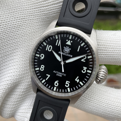 STEELDIVE Offiical SD1930 No Date 43MM Case Sapphire Glass Swiss Luminous Japan NH35 Automatic 200M Waterproof Dive Watch