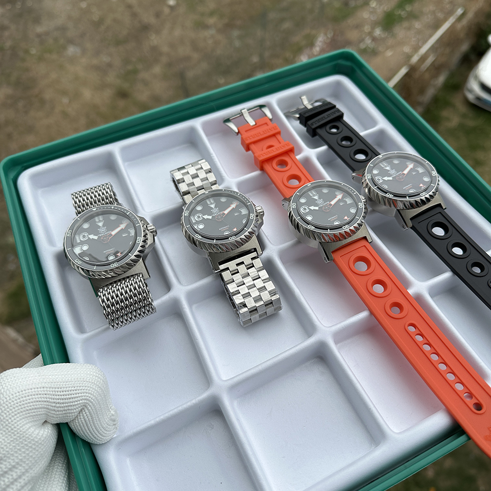 STEELDIVE Official SD1982H Date Function Big Size NH35 Automatic Dive Watch