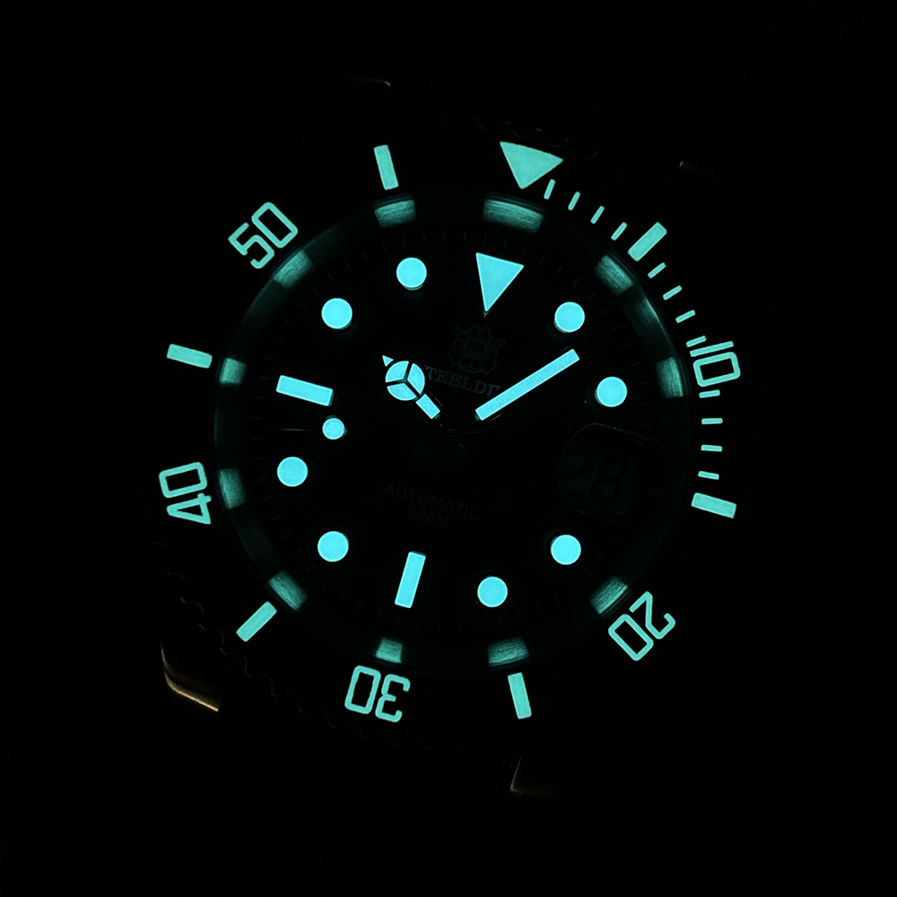 STEELDIVE Official SD1953IPG 40.5mm IPG Plated Case 300M Waterproof Luminous Ceramic Bezel Insert NH35 Mens Dive Watch