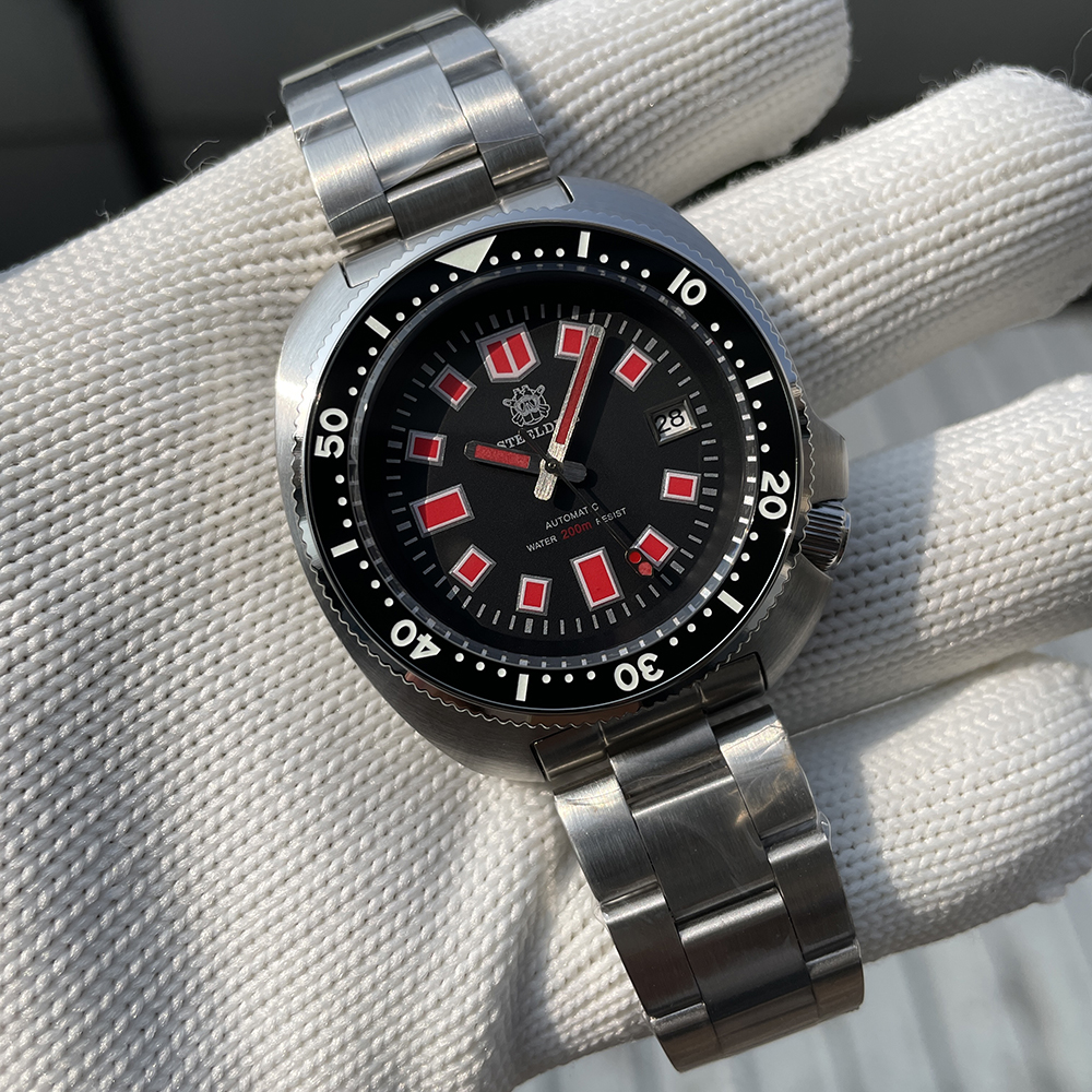 STELDIVE Official SD1970U Swiss Luminous 200M Waterproof NH35 Automatic Mens Dive Watch 