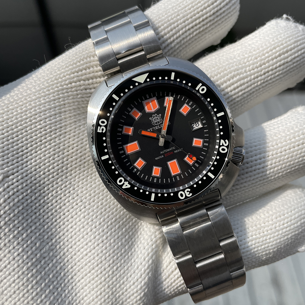 STELDIVE Official SD1970U Swiss Luminous 200M Waterproof NH35 Automatic Mens Dive Watch 