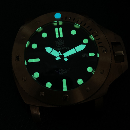 STEELDIVE Official SD1959S 46MM Solid Bronze Blue Luminous Sapphire Glass 1000M NH35 Automatic Dive Watch