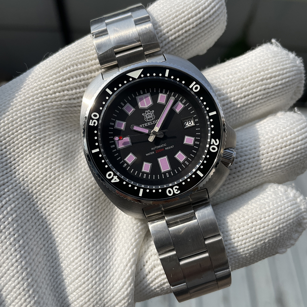 STELDIVE Official SD1970U Swiss Luminous 200M Waterproof NH35 Automatic Mens Dive Watch 