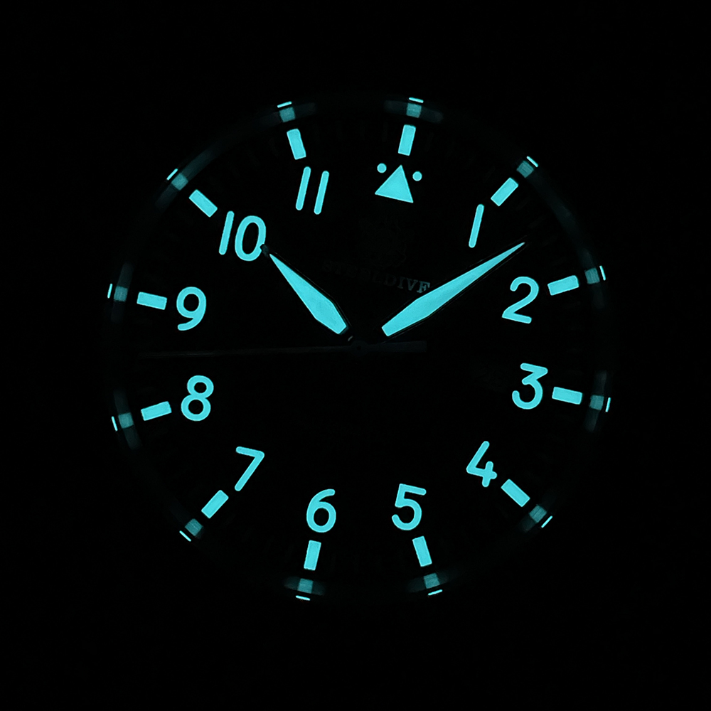 STEELDIVE Offiical SD1930 No Date 43MM Case Sapphire Glass Swiss Luminous Japan NH35 Automatic 200M Waterproof Dive Watch