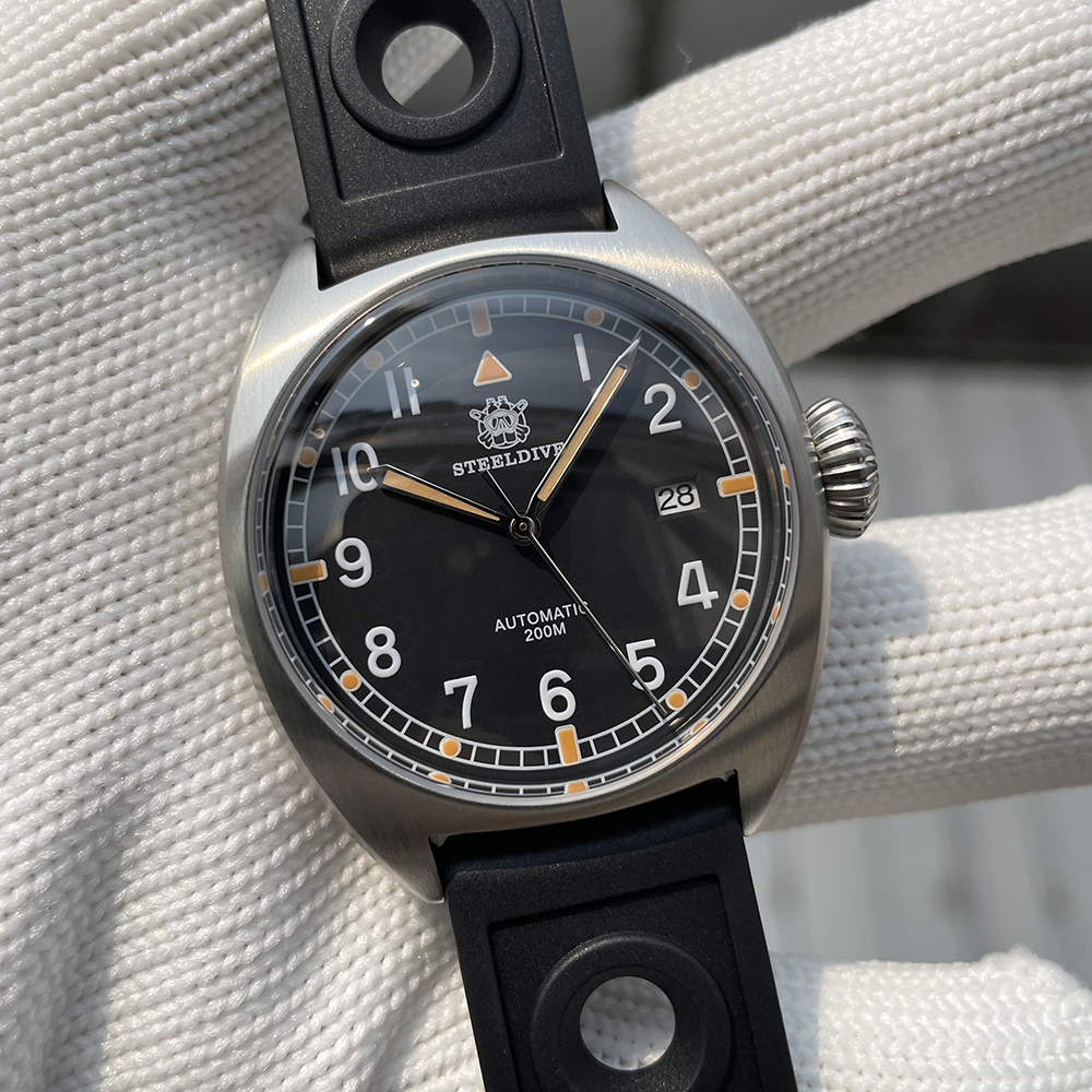 STEELDIVE Official SD1907P 40MM Steel Case 200M Waterproof NH35 Automatic Dive Watch Sapphire Mechnical Dive Watch