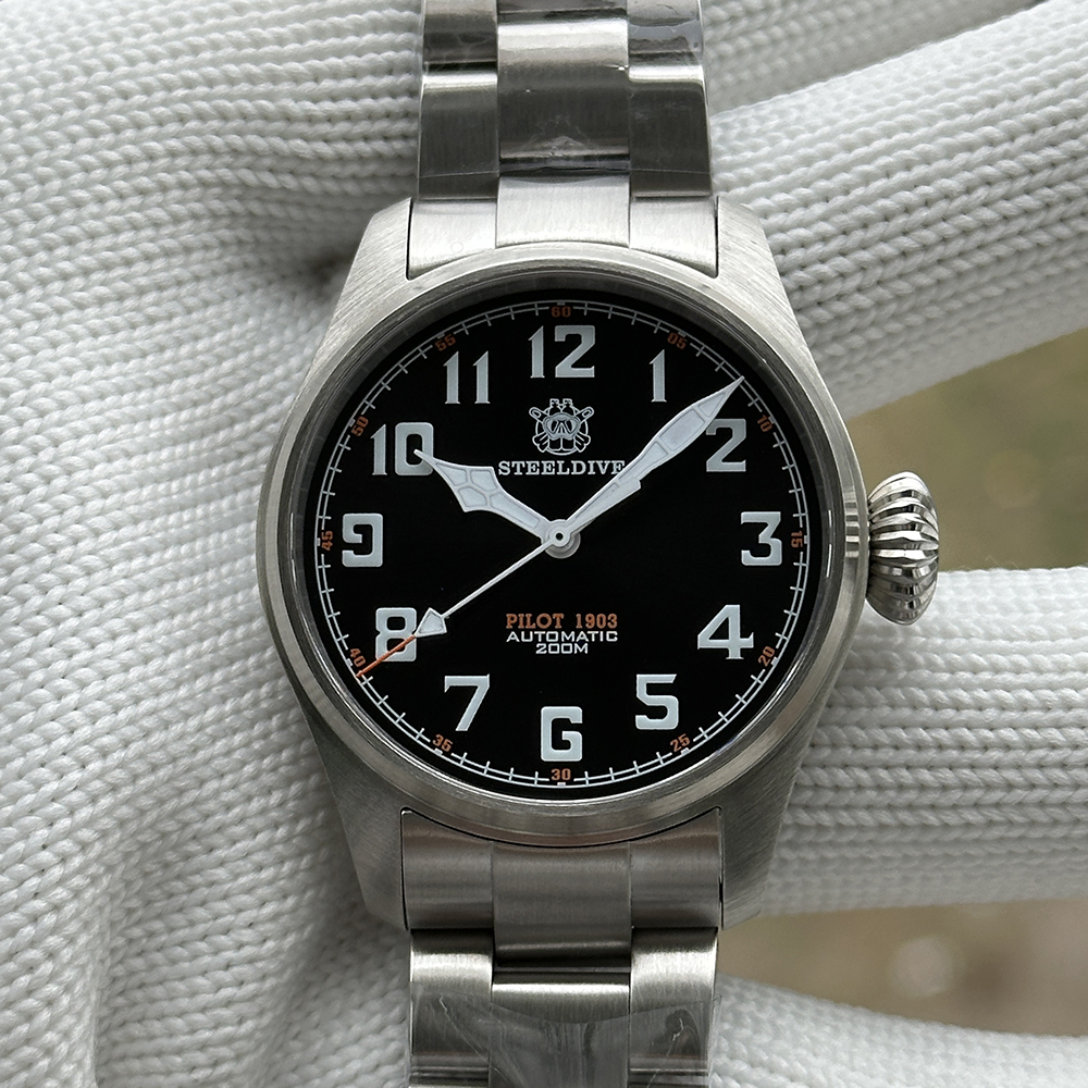 STEELDIVE Official SD1928V Swiss Luminous 39MM NH35 Automatic Movement Dive Watch for Men