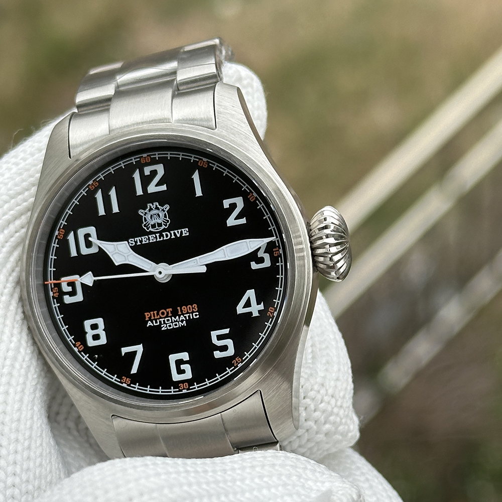 STEELDIVE Official SD1928V Swiss Luminous 39MM NH35 Automatic Movement Dive Watch for Men