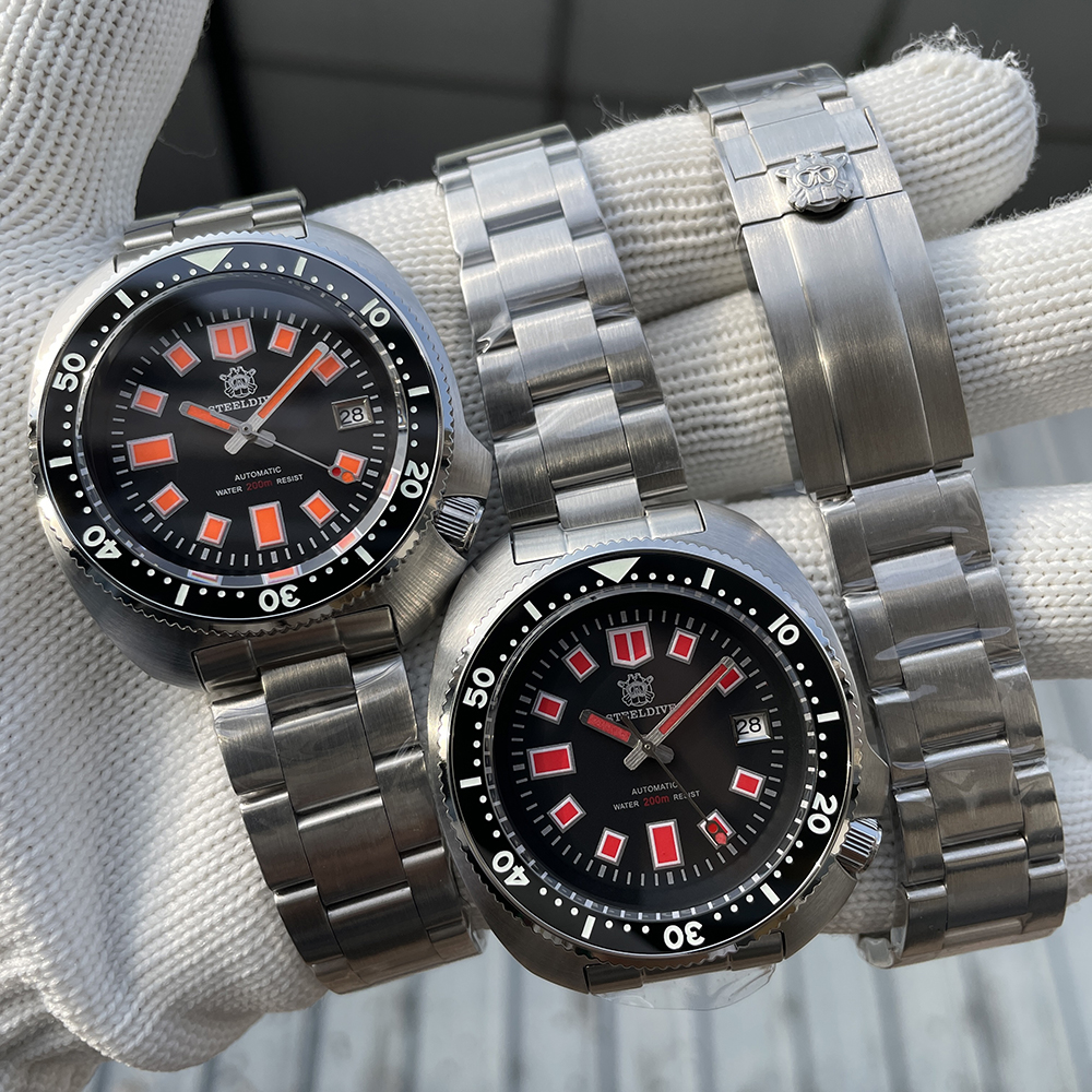 STELDIVE Official SD1970U Swiss Luminous 200M Waterproof NH35 Automatic Mens Dive Watch 