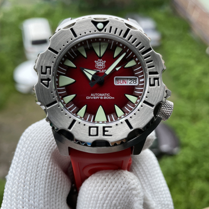 STEELDIVE Official SD1984 Rubber Strap Popular Design Sea Monster NH36 Automatic Dive Watch