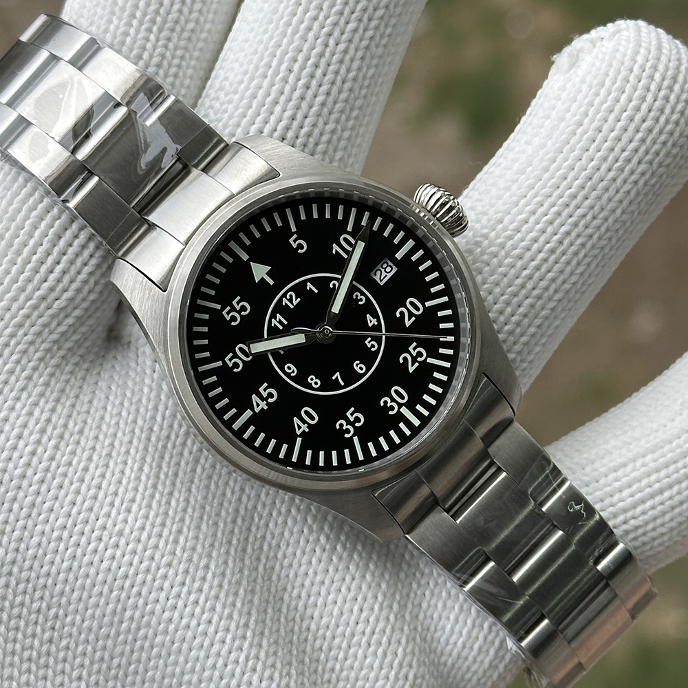 STEELDIVE Official SD1928T No Logo Dial Big Crown 200M NH35 Automatic Dive Watch