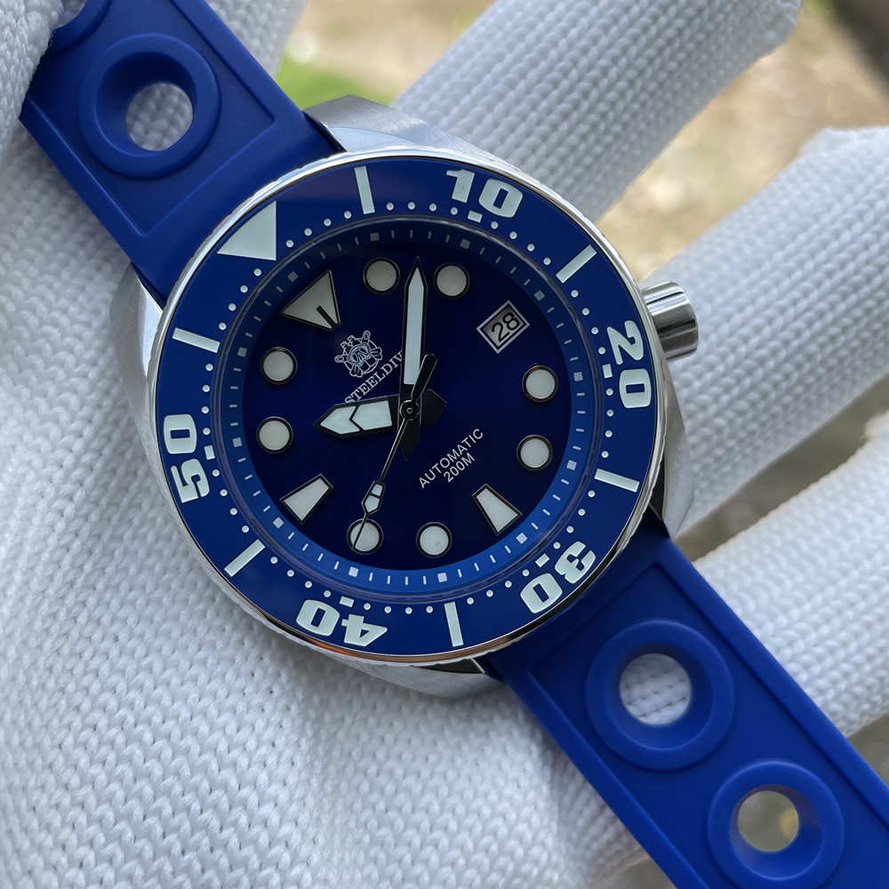 STEELDIVE Official SD1971 Ceramic Bezel Sapphire Glass 200M Waterproof NH35 Automatic Movement Mens Dive Watch