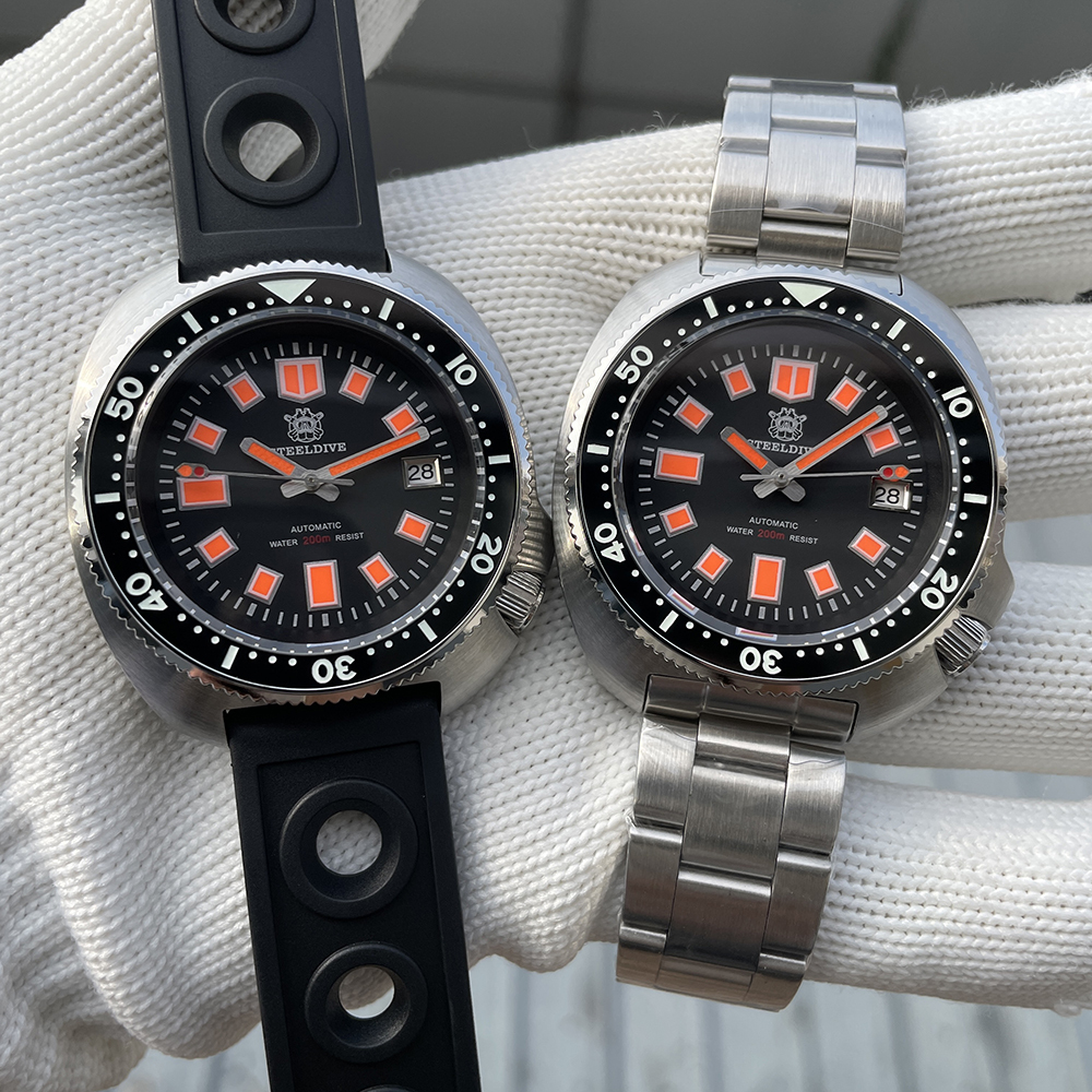 STELDIVE Official SD1970U Swiss Luminous 200M Waterproof NH35 Automatic Mens Dive Watch 