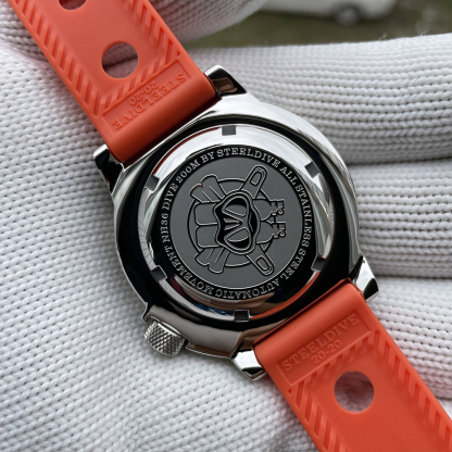 STEELDIVE Official SD1984 Rubber Strap Popular Design Sea Monster NH36 Automatic Dive Watch