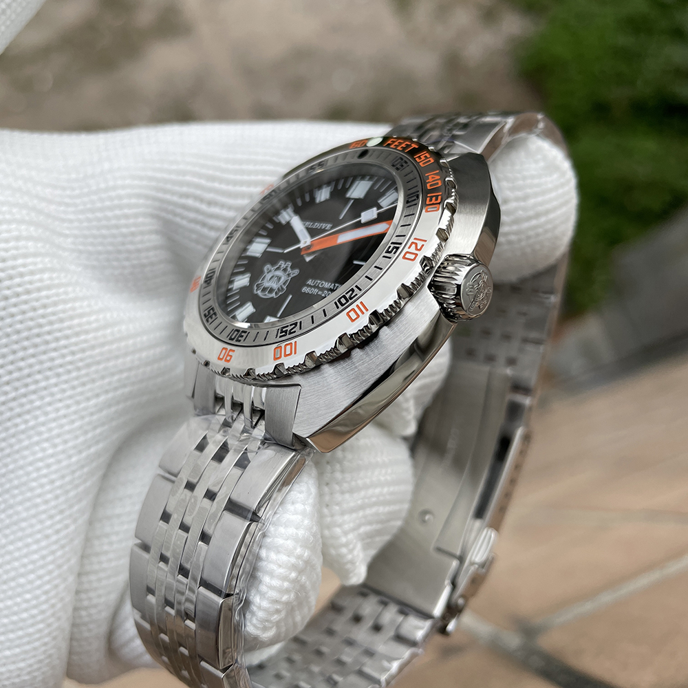 STEELDIVE Official 20MM Replacement Bracelet with Milled Clasp fro SD1967 and SD1967RMG Only