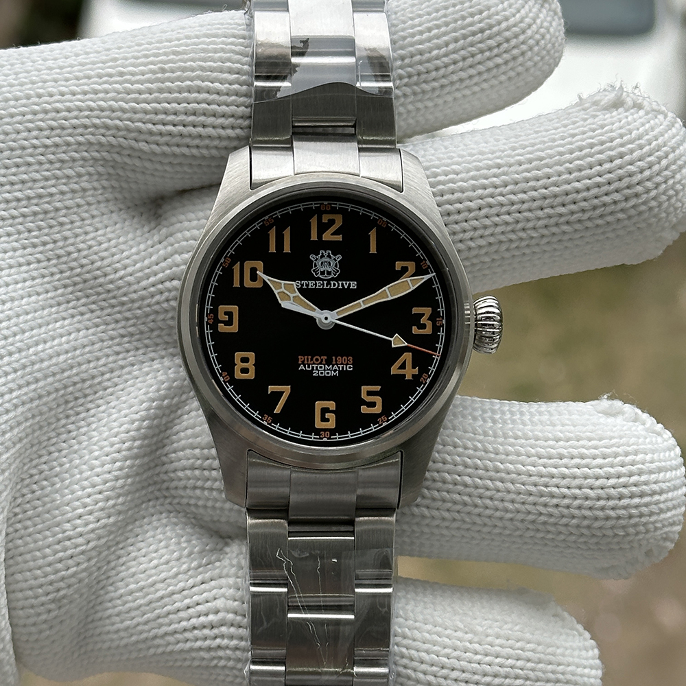 STEELDIVE Official SD1928V Swiss Luminous 39MM NH35 Automatic Movement Dive Watch for Men