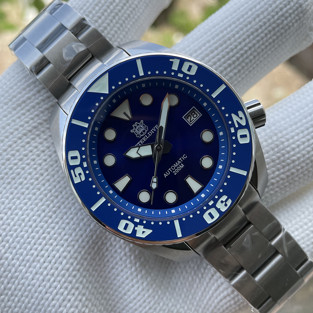 STEELDIVE Official SD1971 Ceramic Bezel Sapphire Glass 200M Waterproof NH35 Automatic Movement Mens Dive Watch