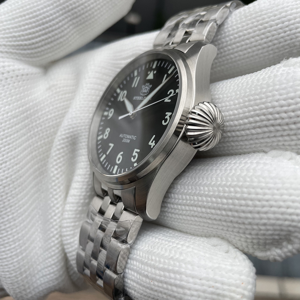 STEELDIVE Offiical SD1930 No Date 43MM Case Sapphire Glass Swiss Luminous Japan NH35 Automatic 200M Waterproof Dive Watch