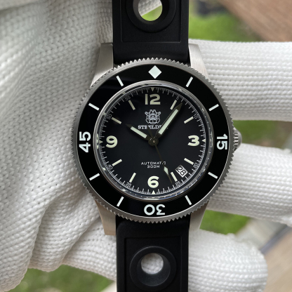 STEELDIVE Official SD1952 Date Function Black Dial 300M Waterproof NH35 Automatic Fifty Fathoms Dive Watch