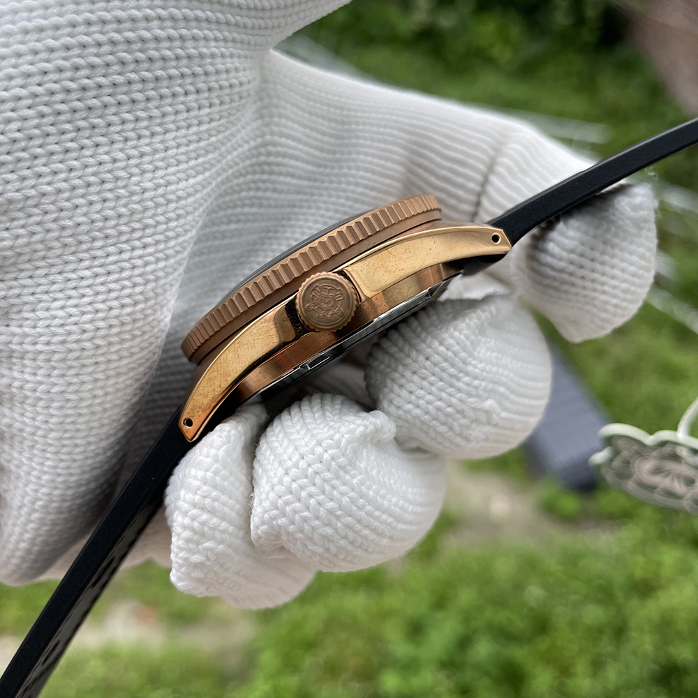 STEELDIVE Official SD1962S Swiss C3 Luminous 200M NH35 Automatic Movement Solid Bronze Case Mens Dive Watch