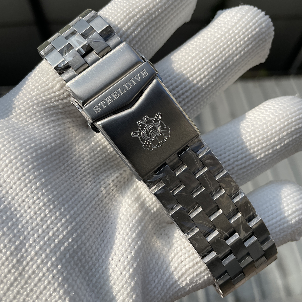 STEELDIVE Official SD1986 Steel Bezel 47.5MM Case Super Luminous Sapphire Glass 300M Waterproof NH35 Automatic Mens Dvie Watch