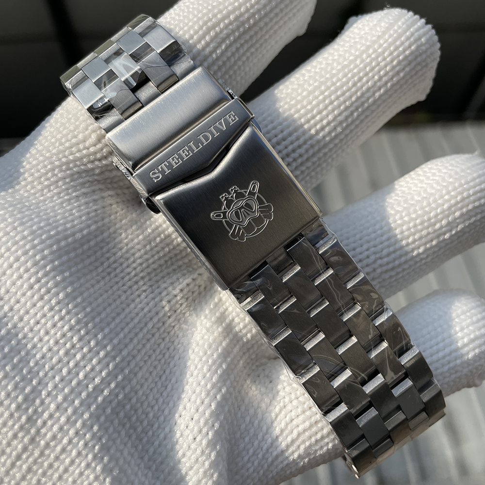 STEELDIVE Official SD1986 Steel Bezel 47.5MM Case Super Luminous Sapphire Glass 300M Waterproof NH35 Automatic Mens Dvie Watch