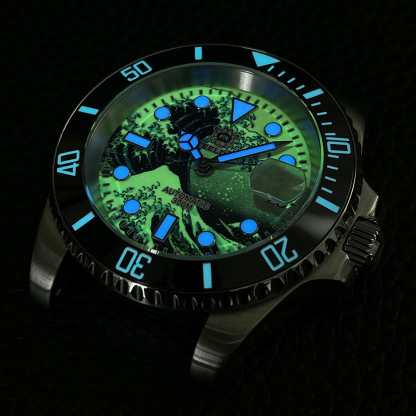 STEELDIVE Official SD1953J Kanagawa Dial Swiss Luminous 300M Waterproof NH35 Automatic Mens Dive Watch
