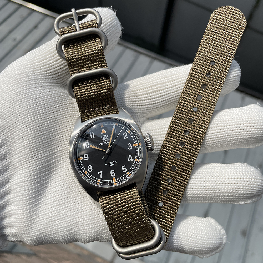 STEELDIVE Official SD1907P 40MM Steel Case 200M Waterproof NH35 Automatic Dive Watch Sapphire Mechnical Dive Watch