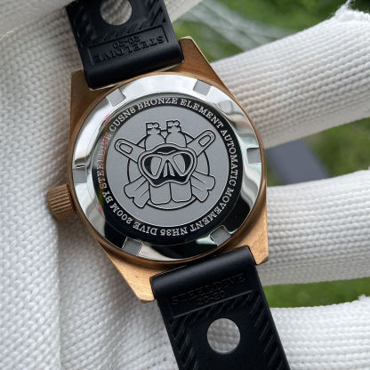 STEELDIVE Official SD1962S Swiss C3 Luminous 200M NH35 Automatic Movement Solid Bronze Case Mens Dive Watch