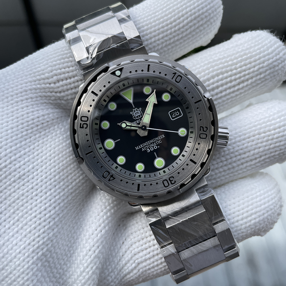 STEELDIVE Official SD1986 47.5mm Steel Bezel NH35 Tuna Dive Watch