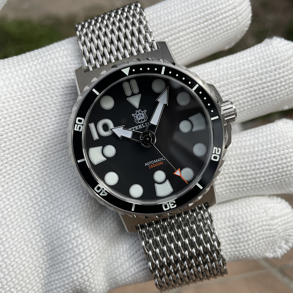 STEELDIVE Official SD1982 46.5MM Big Size Sapphire Glass NH35 Automatic Dive Watch