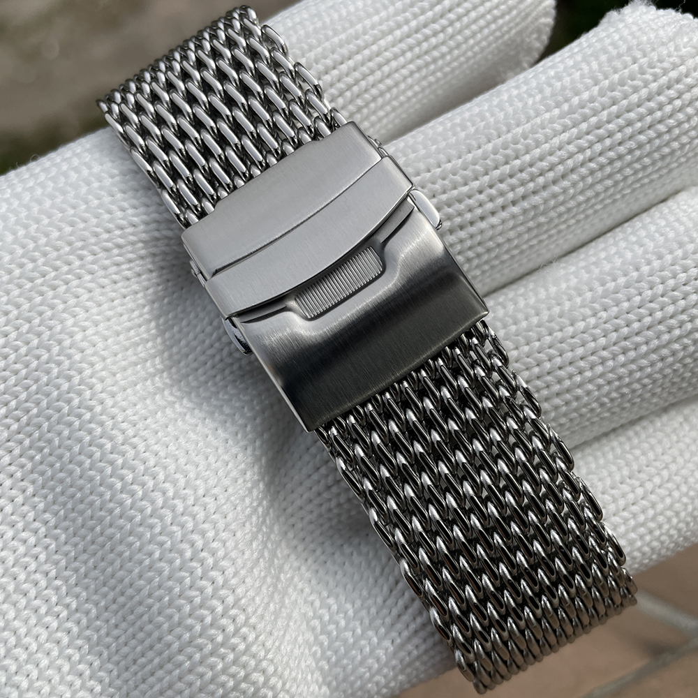 STEELDIVE Official SK001 24MM Stainless Steel Mesh Band Replacement Watch Bracelet