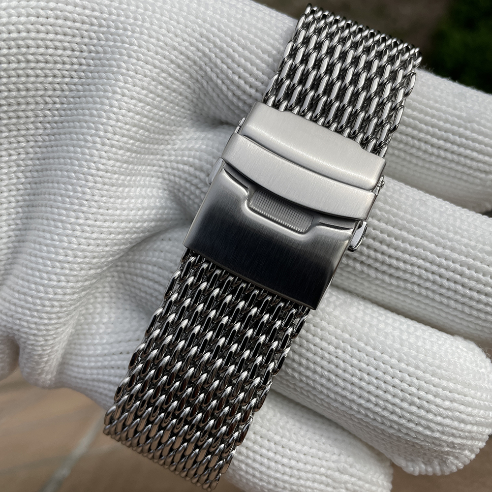 STEELDIVE Official SK001 24MM Stainless Steel Mesh Band Replacement Watch Bracelet